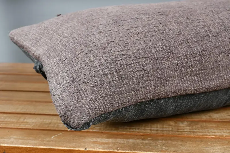 Boho Pillow Sham Cover, Gift Pillow, Vintage Kilim Throw Pillow, Aztec Pillow Cover, Bench Pillow Sham, 12x24 Brown Cushion, Cushion Cover - 4