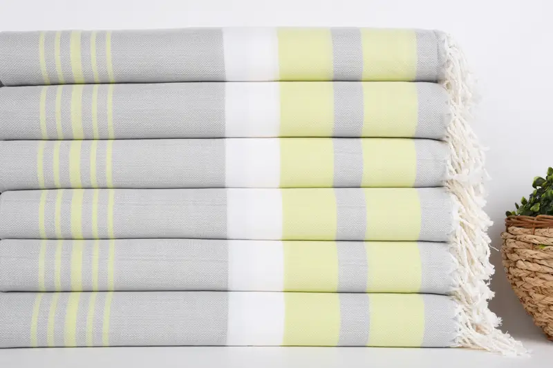 Gift For Him, Wedding Towel, Turkish towel, 70x40 Cotton Striped Towel, Large Turkish Towel, Thin and lightweight Turkish peshtemal, Birthday Gift - 2