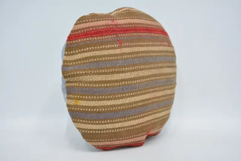 Throw Kilim Pillow, Pillow Sham, 16x16 Brown Cushion Case, Turkish Kilim Pillow, Decorative Throw Cushion Cover, Boho Pillow - 3