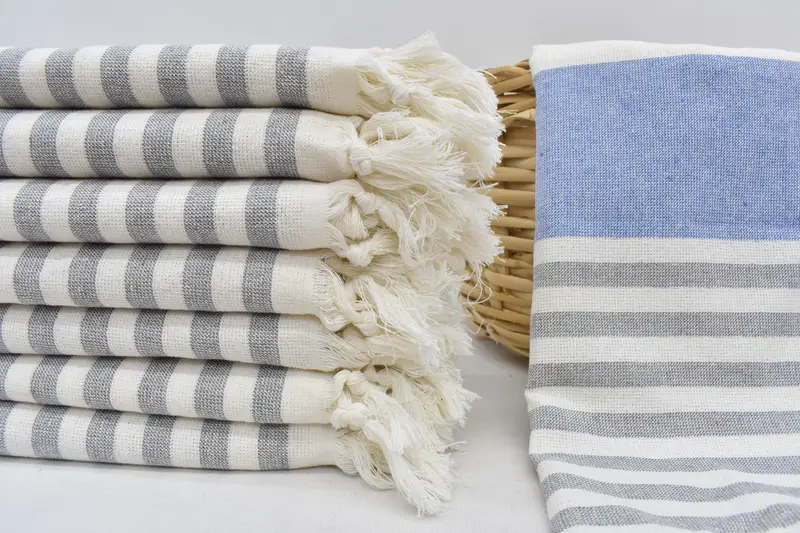 Personalized Dish Towel, 36x18 Cotton Striped Terry Towel, Monogram Hand Towel, Turkish Tea Towel, Bachelorette Gifts, Customized Turkish Towel - 1