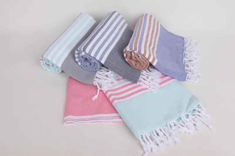 Custom Wedding Gifts, Personalised Gift, Eco-Friendly Turkish Towel, Personalized Gifts, Personalized Gift, 68x40 Cotton Striped Towel, Yoga Towel - 3