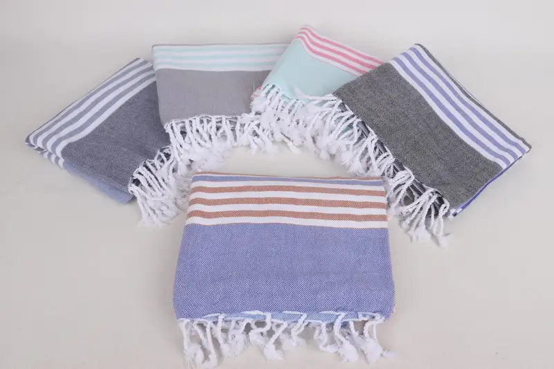 Custom Wedding Gifts, Personalised Gift, Eco-Friendly Turkish Towel, Personalized Gifts, Personalized Gift, 68x40 Cotton Striped Towel, Yoga Towel - 2