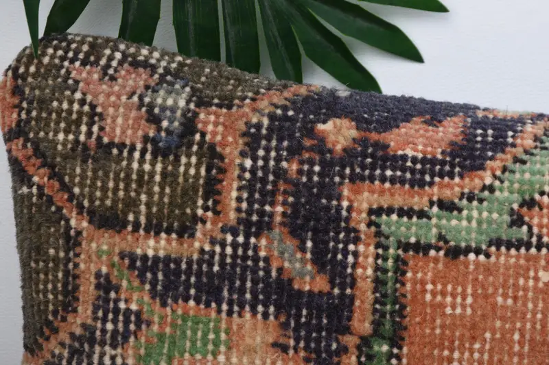 Home Decor Pillow, Kilim Cushion Sham, Christmas Cushion Case, 8x16 Orange Pillow Case, Bolster Throw Pillow Case, Pillow Cover, Antique Pillows - 2