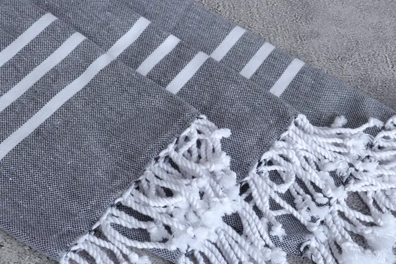 40x20 Cotton Striped Towel, Personalized Dish Towel, Gym Towel, Guest Towel, Gifts For Him, Grandma Gift, Wedding Favors, Personalized Kitchen Towel - 5