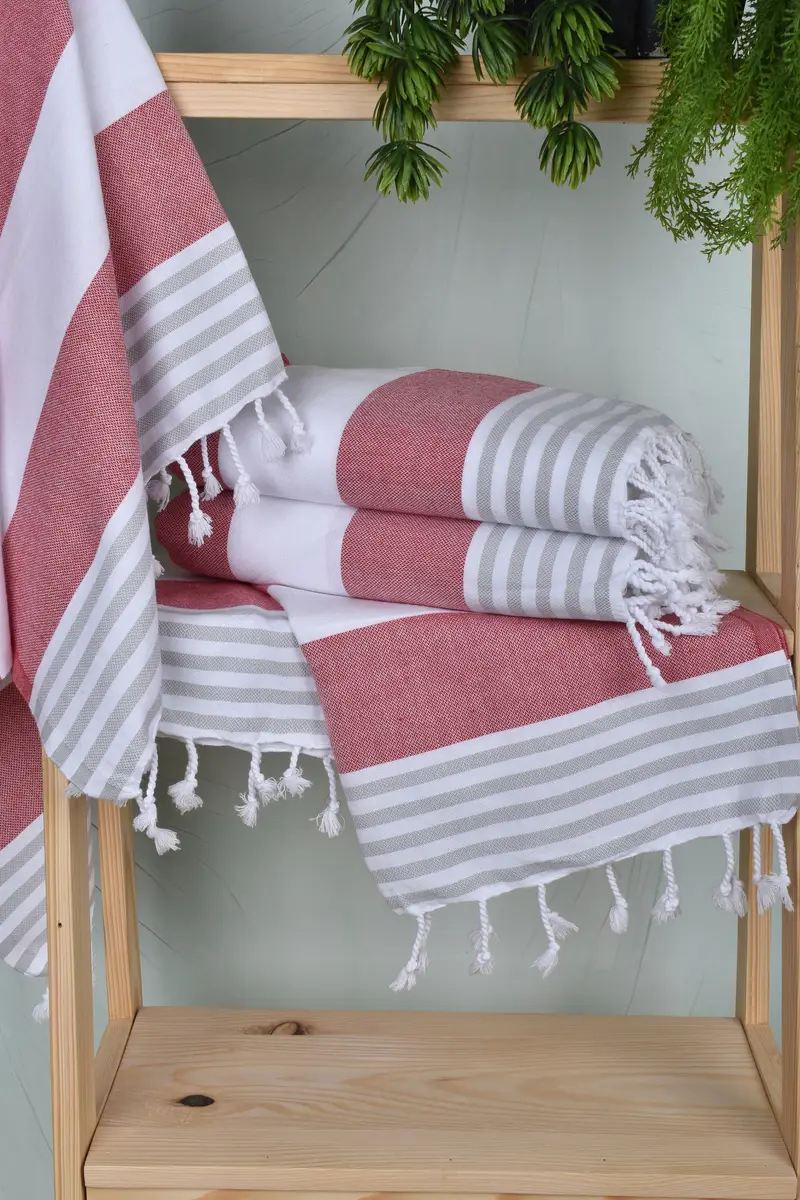 Bridal Shower Favors, Personalized Gift, Bridesmaid Gifts, Monogrammed Hand Towel, Beach Wedding Favor, 40x24 Cotton Striped Towel, Birthday Gift - 6