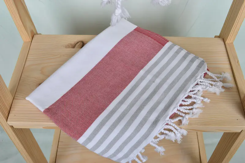 Bridal Shower Favors, Personalized Gift, Bridesmaid Gifts, Monogrammed Hand Towel, Beach Wedding Favor, 40x24 Cotton Striped Towel, Birthday Gift - 5