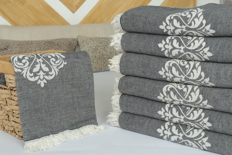 Bachelorette Gifts, Bachelorette Large Towel, 70x60 Cotton Baroque Towel, Bride Gift, Wedding Favors, Woven Throw Blanket, Turkish Blanket Throw - 4