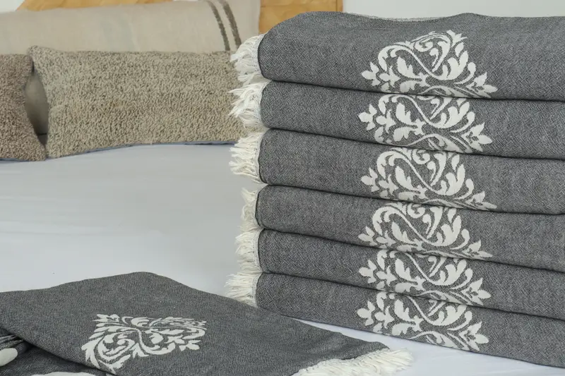Bachelorette Gifts, Bachelorette Large Towel, 70x60 Cotton Baroque Towel, Bride Gift, Wedding Favors, Woven Throw Blanket, Turkish Blanket Throw - 3