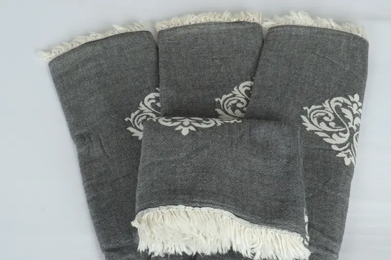 Bachelorette Gifts, Bachelorette Large Towel, 70x60 Cotton Baroque Towel, Bride Gift, Wedding Favors, Woven Throw Blanket, Turkish Blanket Throw - 5