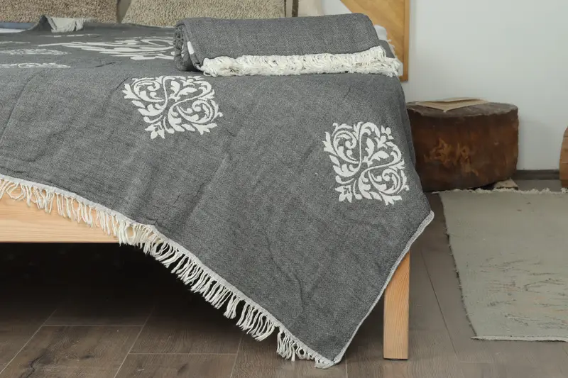 Bachelorette Gifts, Bachelorette Large Towel, 70x60 Cotton Baroque Towel, Bride Gift, Wedding Favors, Woven Throw Blanket, Turkish Blanket Throw - 7