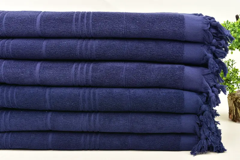 Absorbent towel, 70x36 Cotton Striped Terry Towel, Gift For Best Friend, Best lightweight Turkish towel for travel USA, Bath towel, Bachelor Gifts - 3