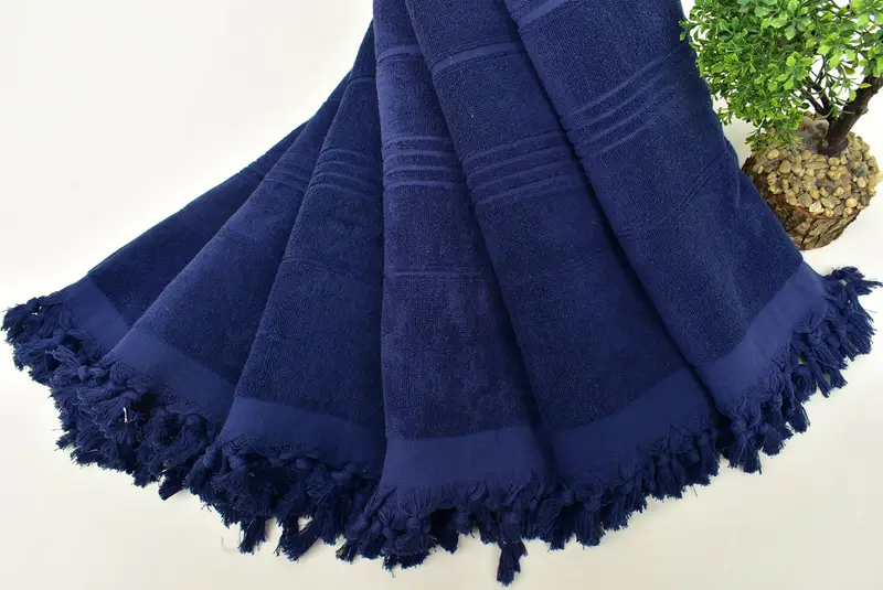 Absorbent towel, 70x36 Cotton Striped Terry Towel, Gift For Best Friend, Best lightweight Turkish towel for travel USA, Bath towel, Bachelor Gifts - 4