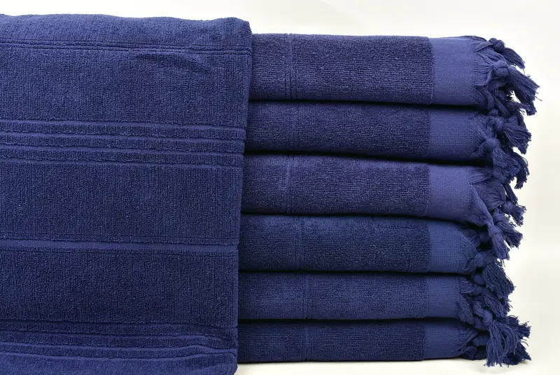 Absorbent towel, 70x36 Cotton Striped Terry Towel, Gift For Best Friend, Best lightweight Turkish towel for travel USA, Bath towel, Bachelor Gifts - 1