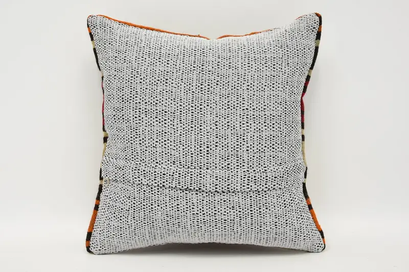 12x12 Brown Pillow Case, Ethnical Kilim Rug Pillow, Outdoor Cushion Cover, Pillow Case, Home Decor Pillow, Boho Pillow, Yoga Pillow Sham - 6
