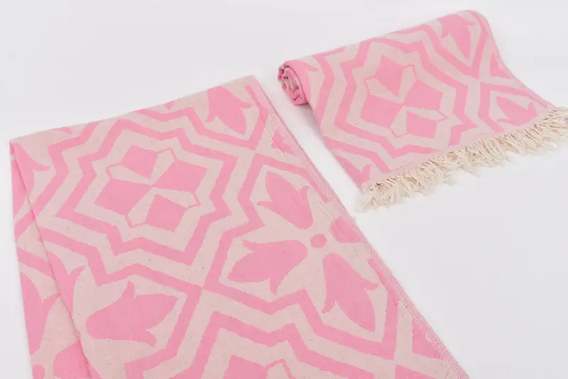 Gift Towel, Gift For Wedding Day, Personalized Hand Towel, Monogram Kitchen Towel, 40x24 Cotton Tulip Patterned Towel, Turkish Towel Hand Towel - 8