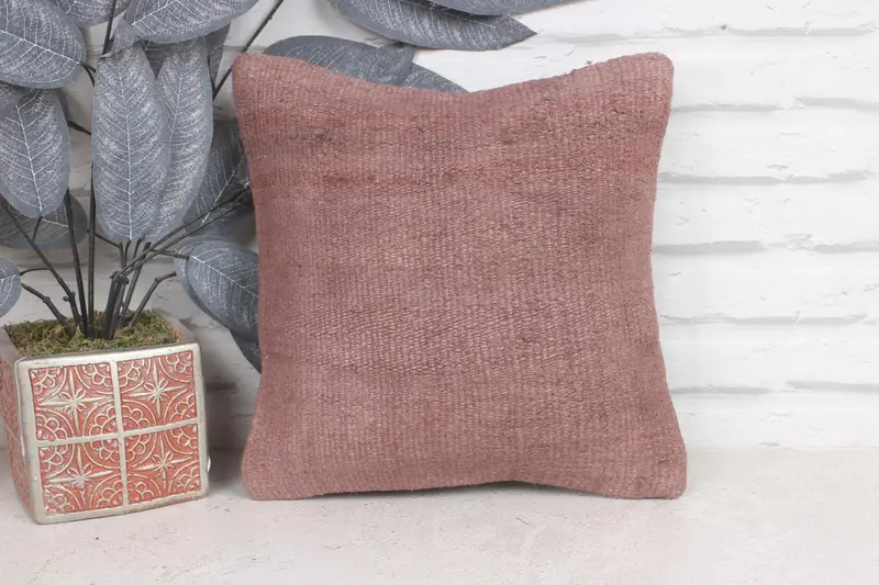 Crochet Pattern Pillow, Bolster Throw Cushion, Pillow Case, Interior Designer Pillow, 12x12 Purple Pillow Case, Home Decor Pillow, Boho Pillow - 1