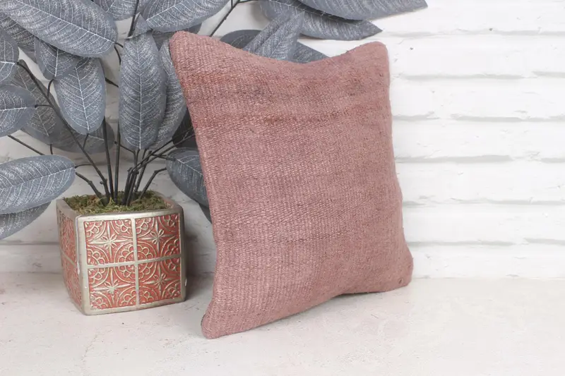 Crochet Pattern Pillow, Bolster Throw Cushion, Pillow Case, Interior Designer Pillow, 12x12 Purple Pillow Case, Home Decor Pillow, Boho Pillow - 4