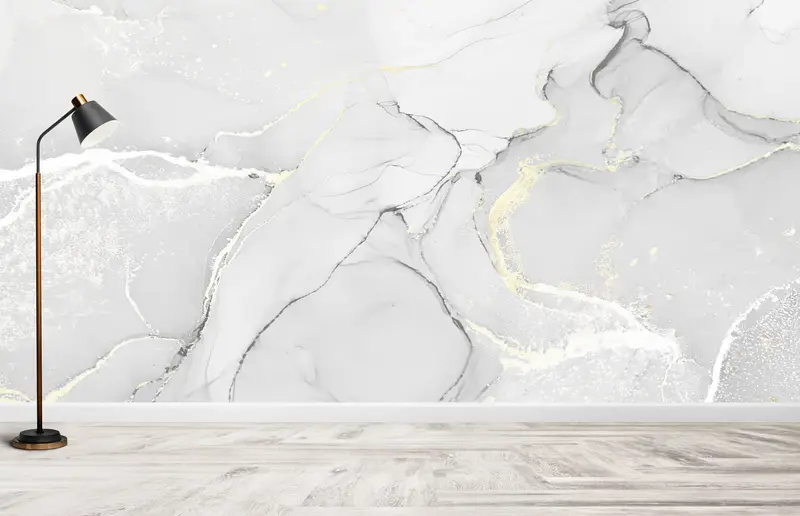 3d Wall Paper, Modern Wall Decor, Wall Paper Peel and Stick, , Gray And Gold Wallpaper, Custom Wall Paper, Luxury Marble Mural, - 6