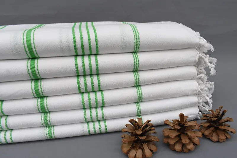 Customized Towels, 70x40 Cotton Striped Towel, Absorbent Turkish towel, Quick-dry towel, Towel With Name, Wedding Towel, Turkish beach towel - 2