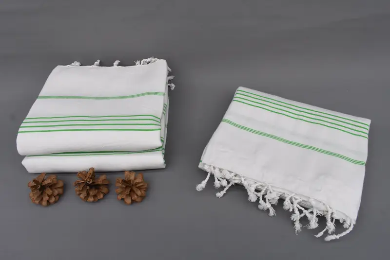 Customized Towels, 70x40 Cotton Striped Towel, Absorbent Turkish towel, Quick-dry towel, Towel With Name, Wedding Towel, Turkish beach towel - 7