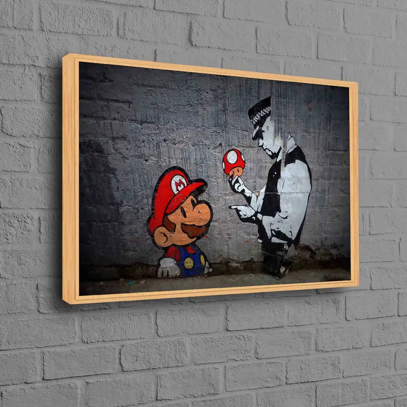 Super Mario Graffiti Canvas: Sanatsal Oyun Odası Dekoru