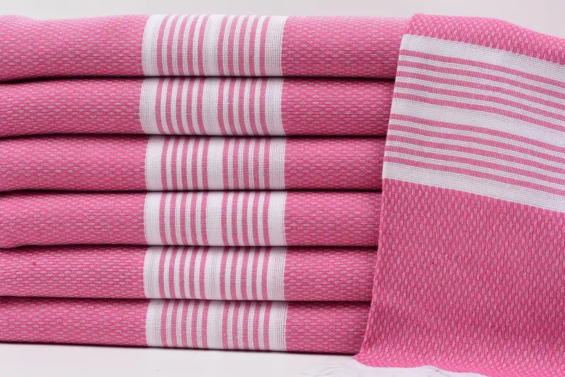 Embroidered Towel, Sand-resistant towel, Turkish Beach Towel Bulk, Turkish towel, Customized Towels, 70x40 Cotton Striped Towel, Beach Size Towel - 2