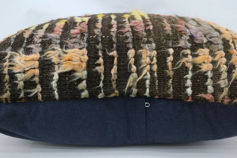 32x32 Brown Pillow Cover, Nautical Throw Pillow, Anatolian Cushion Cover, Pillow for Couch, Kilim Pillow Cover, Home Decor Pillow, Cushion Cover - 6