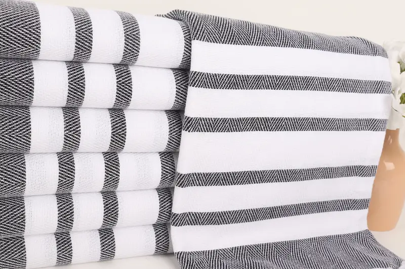 Bachelor Gift, 68x36 Cotton Chevron Towel, Turkish Towel USA, Fringed Turkish towel for poolside, Travel Towel, Housewarming Gift, Home Decor Gifts - 2