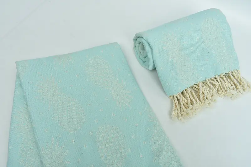Wedding Gift, Personalized Gift, Gift For Boyfriend, Turkish Towel Monogram, Pool Towels, Organic Turkish towel, 80x40 Cotton Pineapple Design Towel - 8