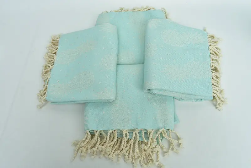 Wedding Gift, Personalized Gift, Gift For Boyfriend, Turkish Towel Monogram, Pool Towels, Organic Turkish towel, 80x40 Cotton Pineapple Design Towel - 7