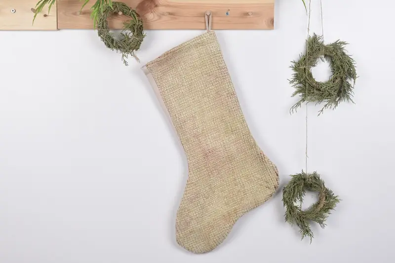 19-Inch Christmas Ornaments Pattern Stocking, Luxury Holiday Stocking