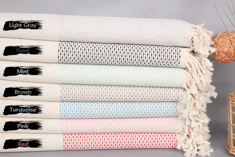 Monogrammed Beach Towel, Personalized Towel, Friends Beach Towel, Lightweight Turkish towel, 70x40 Cotton Polka Dot Towel, Bridal Shower Gifts - 1