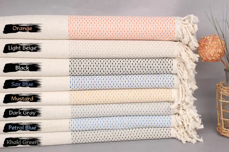 Monogrammed Beach Towel, Personalized Towel, Friends Beach Towel, Lightweight Turkish towel, 70x40 Cotton Polka Dot Towel, Bridal Shower Gifts - 2