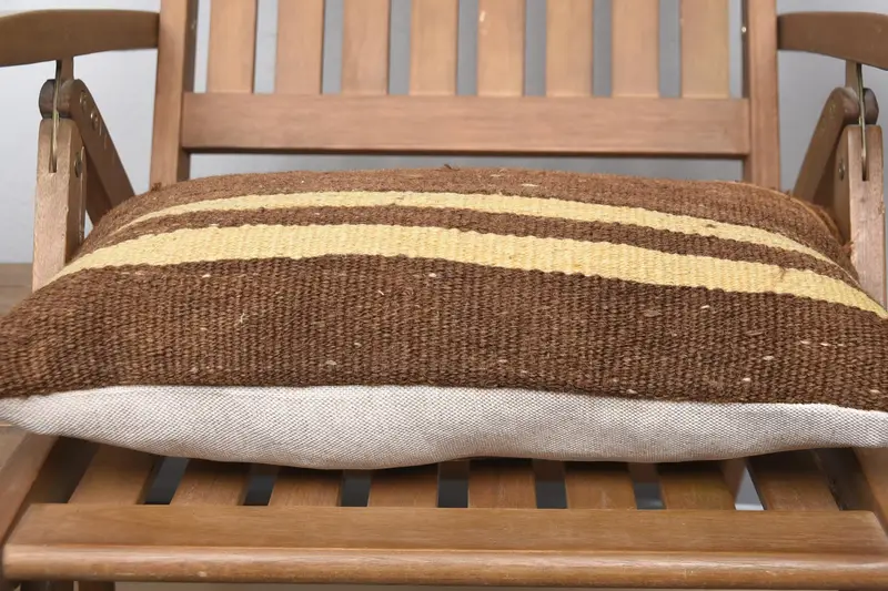 12x20 Brown Cushion Case, Custom Pillow Sham, Interior Designer Pillow, Cushion Cover, Kilim Cushion Sham, Vintage Kilim Throw Pillow - 5