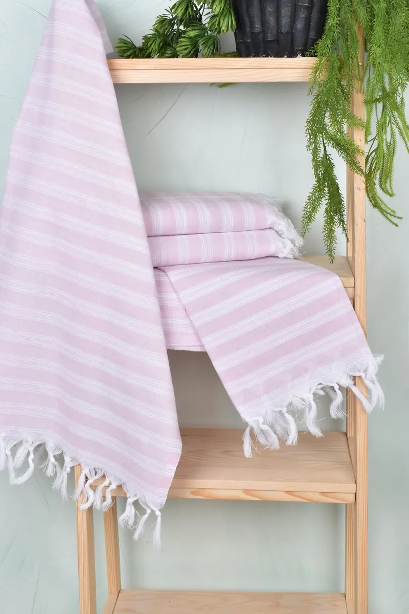 Personalized Towel, Christmas Gift, Absorbent Turkish towel, 70x40 Cotton Striped Towel, Bachelorette Party Gifts Bridesmaids, Guest Towel - 6