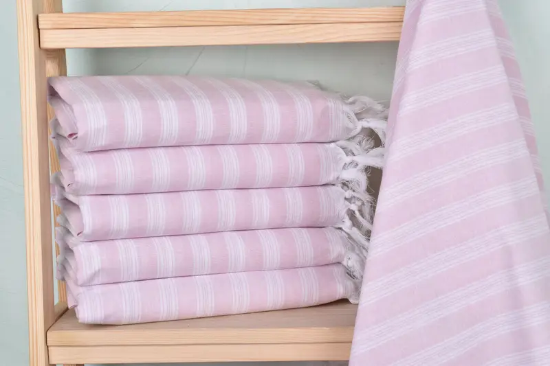 Personalized Towel, Christmas Gift, Absorbent Turkish towel, 70x40 Cotton Striped Towel, Bachelorette Party Gifts Bridesmaids, Guest Towel - 2