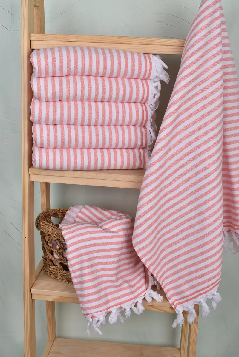 Beach towel, 70x36 Cotton Terry Striped Towel, Bridesmaid Gifts Personalized, Bridesmaid Gift, Luxury towel, Peshtemal Towel, Custom Beach Towels - 3