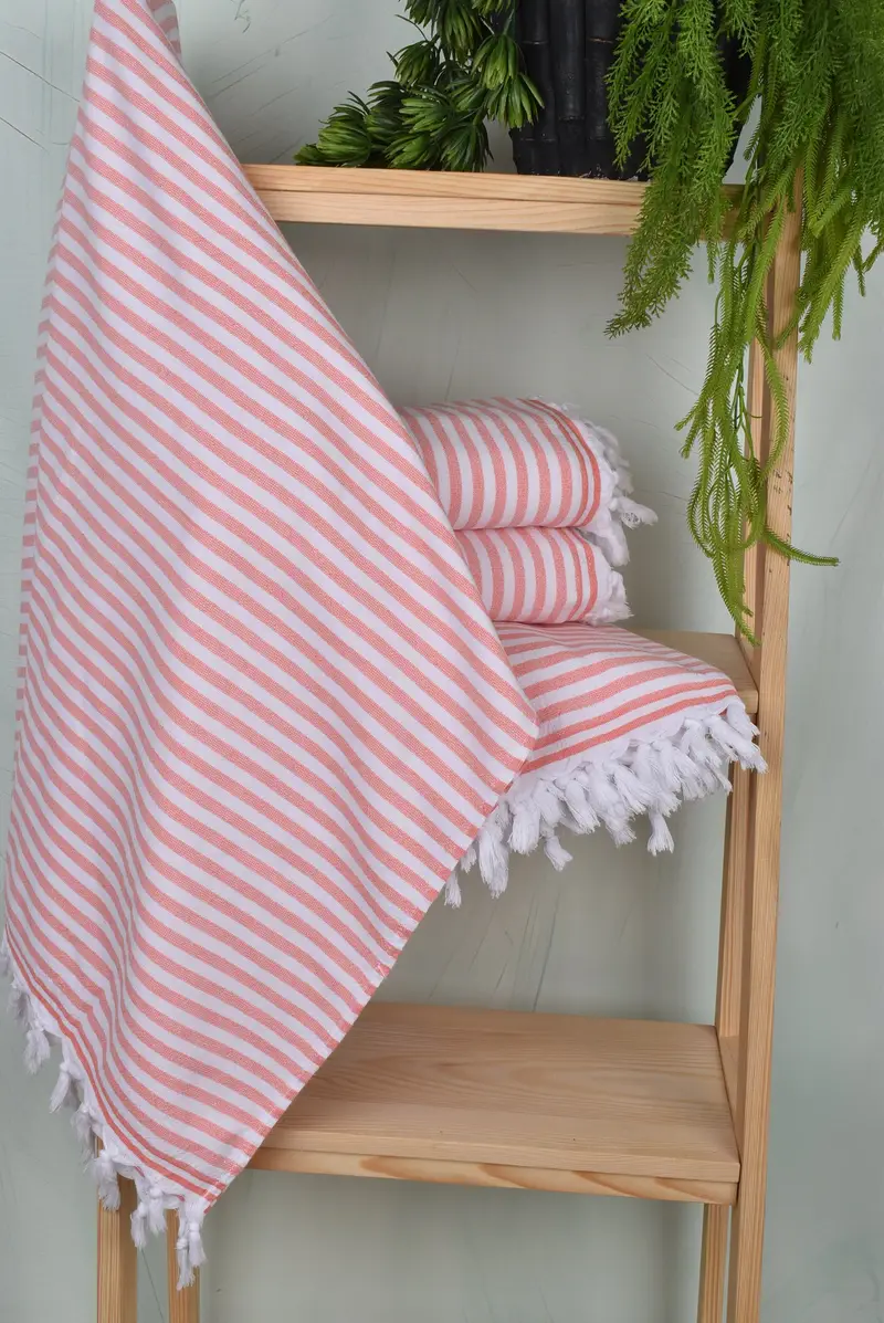 Beach towel, 70x36 Cotton Terry Striped Towel, Bridesmaid Gifts Personalized, Bridesmaid Gift, Luxury towel, Peshtemal Towel, Custom Beach Towels - 6