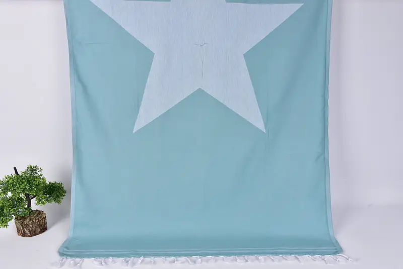 Bridal Shower Gift, Best Beach Towel, Hammam Towel USA, 70x40 Cotton Star Design Towel, Bachelor Towel, Absorbent towel, Summer Towel, Bachelor Gift - 8