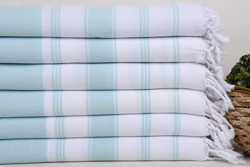 Bridal Shower Gift, Memorial Gift, Quick-dry peshtemal, Sand-resistant towel, Custom Wedding Gift From Bridesmaid, 70x40 Cotton Striped Towel - 2