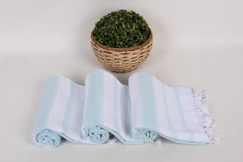 Bridal Shower Gift, Memorial Gift, Quick-dry peshtemal, Sand-resistant towel, Custom Wedding Gift From Bridesmaid, 70x40 Cotton Striped Towel - 8