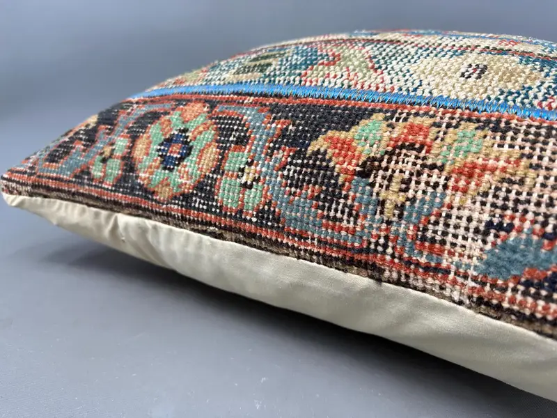 Boho Chic Pillow, Ethnical Kilim Rug Pillow, Cushion Cover, Vintage Pillow, 24x24 Beige Pillow Case, Boho Chic Cushion Cover, Boho Pillow Sham Cover - 6