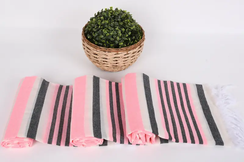 Guest Towel, Grandma Gift, 68x40 Cotton Striped Towel, Travel towel, Best Friend Wedding Gift, Wedding Favors, Custom Towel Beach, Personalized Gift - 8