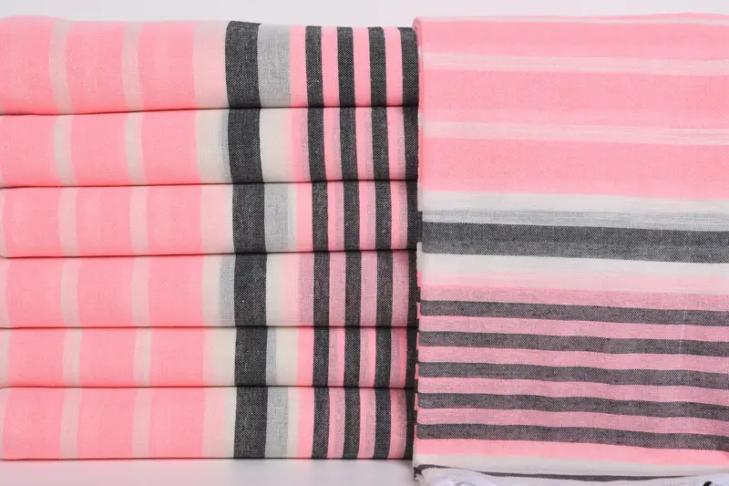 Guest Towel, Grandma Gift, 68x40 Cotton Striped Towel, Travel towel, Best Friend Wedding Gift, Wedding Favors, Custom Towel Beach, Personalized Gift - 1