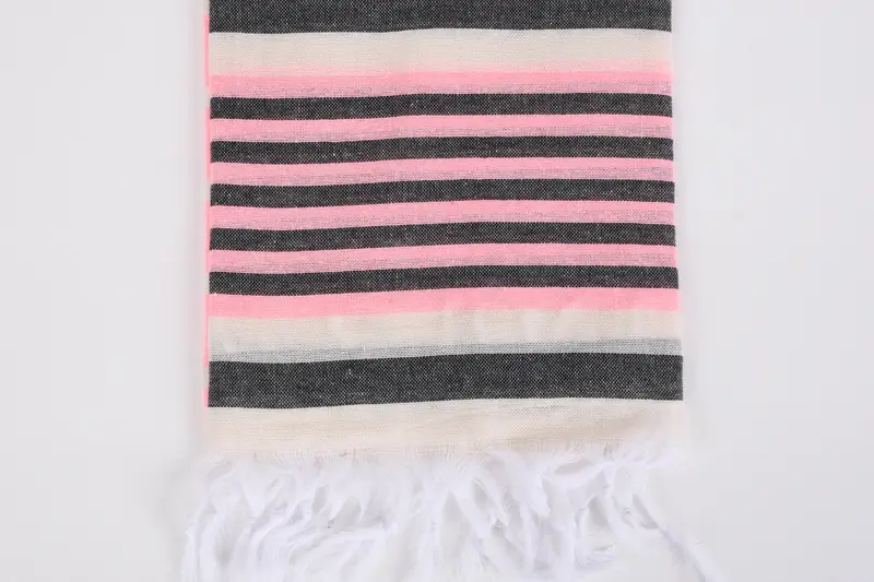 Guest Towel, Grandma Gift, 68x40 Cotton Striped Towel, Travel towel, Best Friend Wedding Gift, Wedding Favors, Custom Towel Beach, Personalized Gift - 3