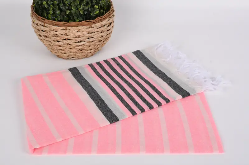 Guest Towel, Grandma Gift, 68x40 Cotton Striped Towel, Travel towel, Best Friend Wedding Gift, Wedding Favors, Custom Towel Beach, Personalized Gift - 4