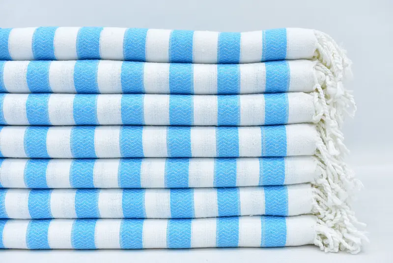 Christmas Gift, Turkish hand towel, 70x36 Cotton Striped Towel, Soft organic Turkish peshtemal for luxury spa use, Summer Gift, Bridal Shower Favors - 1
