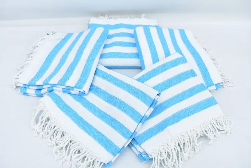 Christmas Gift, Turkish hand towel, 70x36 Cotton Striped Towel, Soft organic Turkish peshtemal for luxury spa use, Summer Gift, Bridal Shower Favors - 5