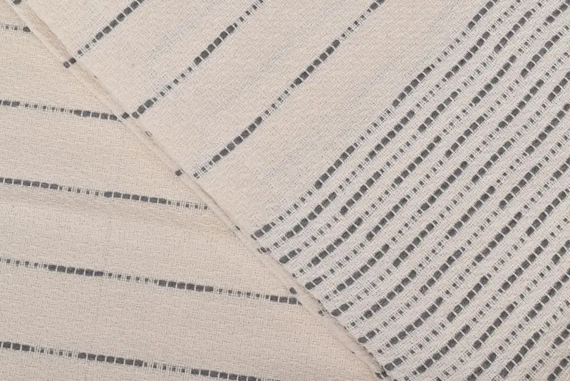 98x92 Cotton Striped Design Towel, Bachelorette Gifts, Gift Boxes, Turkish Cotton Blanket, Decorative Blanket, Bedspread, Wedding Anniversary Gift - 7