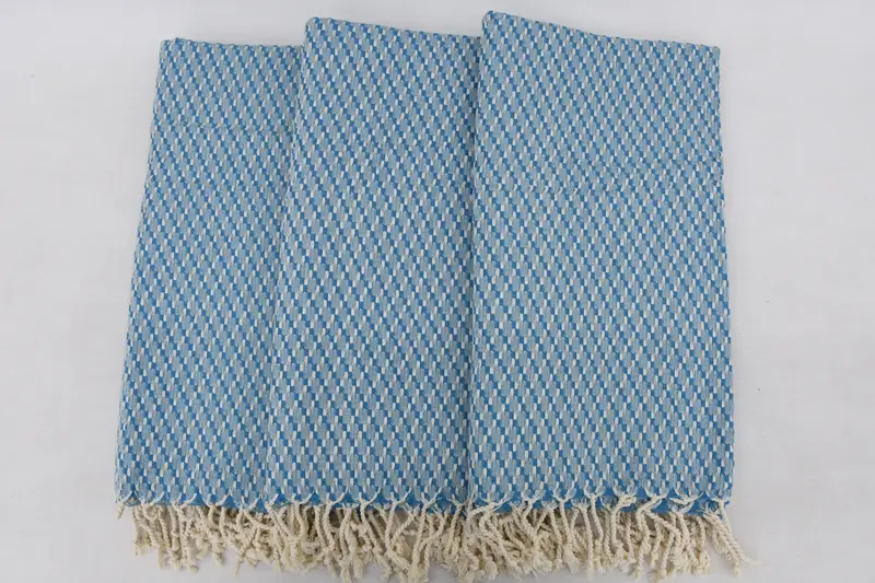 Turkish Towel Set, Sand-free towel, Wedding Shower Gift, Turkish Beach Towel Bulk, Turkish towel, 68x40 Cotton Geometric Towel, Bridesmaid Gifts - 3